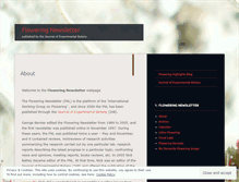 Tablet Screenshot of floweringnewsletter.org